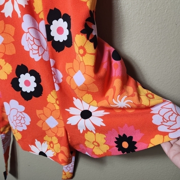 Victoria Beckham for Target Retro Mod Floral Romper-Size XS - Picture 4 of 9